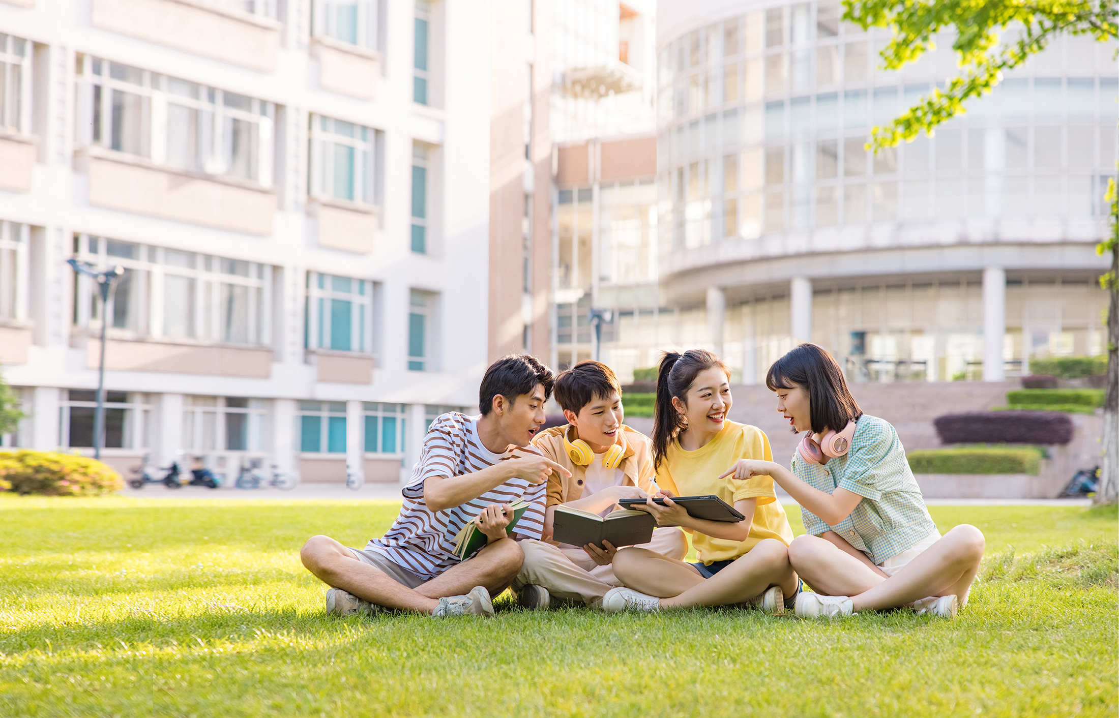 student-grass